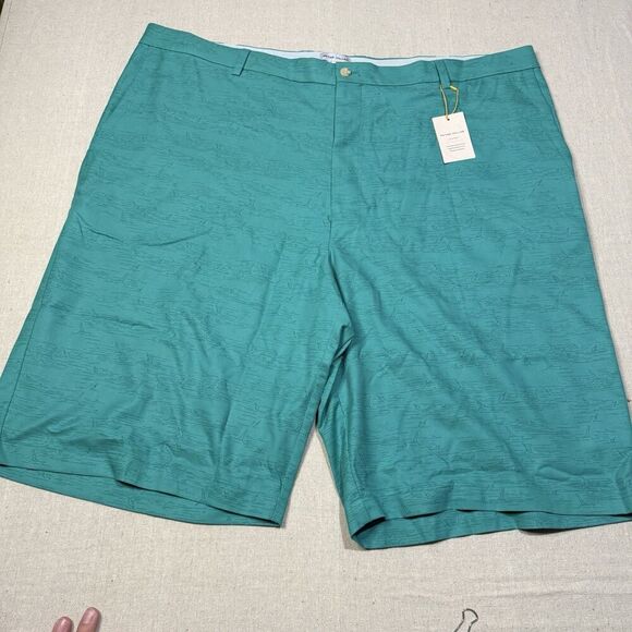 NWT Peter Millar Salem Sz 46 L Crown Sport Golf Short Nautical Print 11” Inseam - Picture 1 of 7